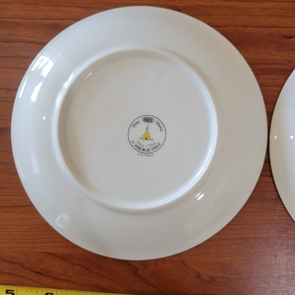Knox Acee Blue Eagle Bread Plate 6\